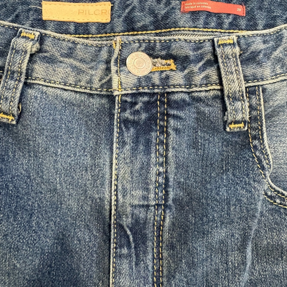 ANTHROPOLOGIE PILCRO The Joey High Rise Straight Leg Wide Leg Jean size 29 - Picture 3 of 5